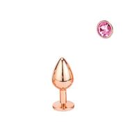 Plug anale Mini piccolo medio grande set cuore di cristallo rotondo oro arcobaleno perline anali in metallo butt plug inserto per gioielli vibratore giocattolo del sesso