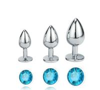 Plug anale Mini piccolo medio grande set cuore di cristallo rotondo oro arcobaleno perline anali in metallo butt plug inserto per gioielli vibratore giocattolo del sesso