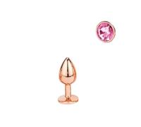 Plug anale Mini piccolo medio grande set cuore di cristallo rotondo oro arcobaleno perline anali in metallo butt plug inserto per gioielli vibratore giocattolo del sesso