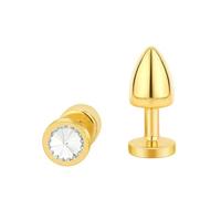 Plug anale Mini piccolo medio grande set cuore di cristallo rotondo oro arcobaleno perline anali in metallo butt plug inserto per gioielli vibratore giocattolo del sesso
