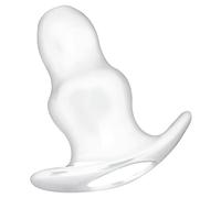 Plug anale morbido piccolo fallo liscio trasparente dilatatore mini dildo cavo