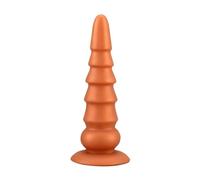 Plug anale Morbido Plug anale Gel di silice Grande Butt Plug Dildo anale Masturbatore del punto G Macchina del sesso Giocattoli del sesso anale Per Uomini Donne Tappi per allenamento di testa
