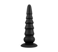 Plug anale Morbido Plug anale Gel di silice Grande Butt Plug Dildo anale Masturbatore del punto G Macchina del sesso Giocattoli del sesso anale Per Uomini Donne Tappi per allenamento di testa