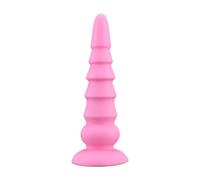 Plug anale Morbido Plug anale Gel di silice Grande Butt Plug Dildo anale Masturbatore del punto G Macchina del sesso Giocattoli del sesso anale Per Uomini Donne Tappi per allenamento di testa