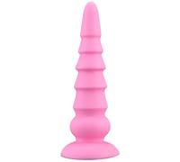 Plug anale Morbido Plug anale Gel di silice Grande Butt Plug Dildo anale Masturbatore del punto G Macchina del sesso Giocattoli del sesso anale Per Uomini Donne Tappi per allenamento di testa