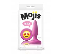 Plug anale NS Novelties Mojis ILY silicone 8,5 cm mini con base emoji svasata