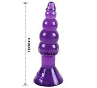 Plug Anale Ondulato Baile Climax Happens - Gelatina 17 cm