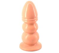 Plug anale oversize Butt Plug Silicone Grandi sfere anali Fallo anale Realistico con ventosa Stimolazione della prostata Massaggio vaginale Masturbazione Giocattolo sessuale per donne Uomini(Fleisch)