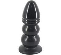 Plug anale oversize Butt Plug Silicone Grandi sfere anali Fallo anale Realistico con ventosa Stimolazione della prostata Massaggio vaginale Masturbazione Giocattolo sessuale per donne Uomini(Schwarz)