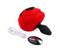 Plug anale Palla di peluche Vibratore Coda di coniglio Plug anale Gel di silice Masturbatore Macchina del sesso Butt Plug Giocattoli del sesso Per Donne Cosplay Giochi di sesso per adulti