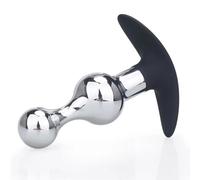 Plug anale Palline anali Butt Plug in metallo Masturbatore Giocattoli sessuali in acciaio inossidabile Per Donne Uomini Anello erotico Perline anali portatili Dildo Prodotti per adulti 3 perline