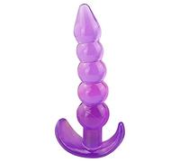 Plug anale Palline anali Jelly Plug anale Butt Plug Punto G Massaggiatore della prostata Silicone Giocattoli adulti del sesso Prodotti erotici gay Sex Shop (A Viola)