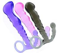 Plug anale per uomini 11x2.5, 12x2.8 e 13x3.5 stimolazione prostatica per uomini set di plug anali per donne butt plug anal plug TPR buttplug elastico for beginners analplugs set FOPS A10-4