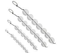 Plug anale Perline anali in vetro trasparente 4 dimensioni palline vaginali plug anale massaggiatore anale in cristallo giocattoli del sesso anale Per adulti