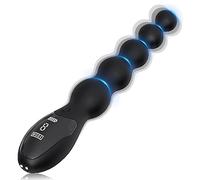 Plug anale Perline anali vibranti Butt Plug Per Uomini Donne Vibratore anale Palline anali Masturbatore per uomini Macchina per il sesso con dildo con schermo digitale a LED