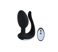 Plug anale Perline di rotazione dei vibratori dell'uomo Spina anale Controllo senza fili Gel di silice Doppio motore Giocattoli Per Masturbatore per uomini Macchina del sesso Dildo