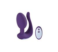 Plug anale Perline di rotazione dei vibratori dell'uomo Spina anale Controllo senza fili Gel di silice Doppio motore Giocattoli Per Masturbatore per uomini Macchina del sesso Dildo