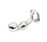 Plug anale Pesante perline anali in acciaio inossidabile Butt Plug Set Piccole grandi perline anali in metallo Butt Plug Pull Ring Ass Toy dildo