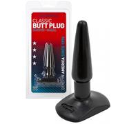 Plug anale piccolo dilatatore anal butt plug black mini dildo fallo liscio nero