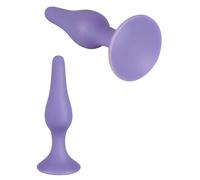 Plug anale piccolo in silicone con ventosa dilatatore mini fallo liscio anal but