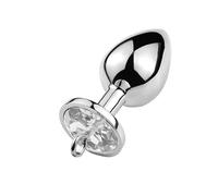Plug anale piccolo medio grande set pull ring Crystal Metal perline anali butt plug Gioielli bondage lock coppia gioco dildo