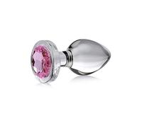 Plug anale Pink Gem Glass Anal Plug Large