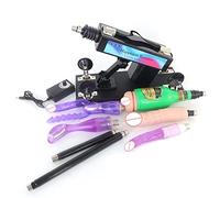 Plug anale Pistola di pompaggio della masturbazione femminile della macchina automatica del sesso con allegati di dildo Giocattoli del sesso Per Vibratore del dildo della spina anale delle donne