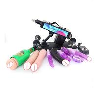 Plug anale Pistola di pompaggio della masturbazione femminile della macchina automatica del sesso con allegati di dildo Giocattoli del sesso Per Vibratore del dildo della spina anale delle donne