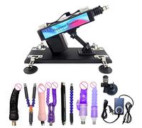 Plug anale Pistola di pompaggio della masturbazione femminile della macchina automatica del sesso con allegati di dildo Giocattoli del sesso Per Vibratore del dildo della spina anale delle donne