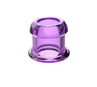 Plug anale Plug anale con perline anali sbirciate cave con tappo Expander Tunnel Trasparente Dilatazione dell'ano Gay per adulti (Viola M)