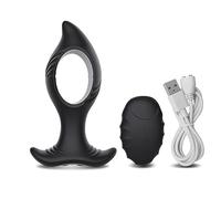 Plug anale Plug anale con vibratore telecomandato senza fili Per Uomini Donne Plug anale Giocattoli sessuali Per Masturbatore per adulti Macchina per il sesso con dildo