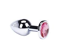Plug anale Plug anale Cosplay Stainless Smooth Mini Round Metal teel Dildo Butt Plug Coda Massaggiatore della prostata giocattoli del sesso Adulto (rosa)