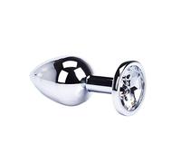 Plug anale Plug anale Cosplay Stainless Smooth Mini Round Metal teel Dildo Butt Plug Coda Massaggiatore della prostata giocattoli del sesso Adulto (bianco)