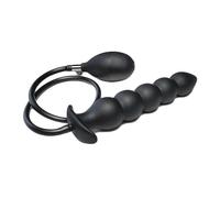 Plug anale Plug anale dildo gonfiabile con colonna in silicone incorporata Enorme butt plug Ass giocattolo del sesso anale