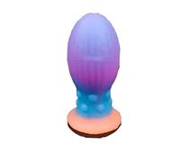Plug anale Plug anale Dildo Sex Toys Big Buttplug Masturbatori Giocattoli anali Massaggio alla prostata Dildo per adulti Sex Shop S/M/L/XL (Viola M)