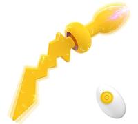 Plug anale Plug anale Fulmine con coda Butt Plug Vibratore Stopper Sex Toys Per Donne Uomini Gay Masturbatore con telecomando senza fili