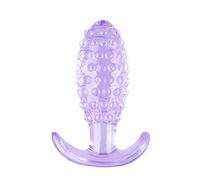 Plug anale Plug anale Giocattoli sessuali Per Coppia Ananas Plug anale indossabile Massaggio granulare morbido Butt Vagina Masturbatore Per Sexuality Toy (Viola-XL)