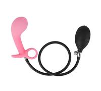 Plug anale Plug anale gonfiabile fosforescente Extra-large Extender anale Giocattolo del sesso Dispositivi di allungamento anale Giocattoli sexy per adulti (rosa luminoso)
