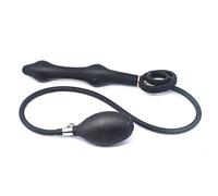 Plug anale Plug anale gonfiabile in silicone con doppia sfera d'acciaio Buttplug Dildo Pompa Butt Plug Massaggio prostatico Giocattoli sexy Per Uomo Donna Gay
