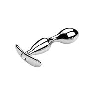 Plug anale Plug anale in acciaio inossidabile Giocattolo anale del sesso Massaggio alla prostata Palline anali in metallo Dildo Butt Plug SexToys Articoli intimi (Taglia L)