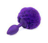Plug anale Plug anale in gel di silice Coda di coniglio peloso Coda di coniglio Plug anale liscio Giocattoli del sesso cosplay Per Donne Giocattoli erotici per adulti Prodotti del sesso