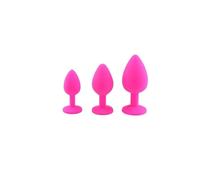 Plug anale Plug anale in gel di silice Plug anale Tappo sessuale unisex 3 giocattoli per adulti di diverse dimensioni Per Trainer anale per uomini/donne Per Coppie