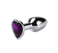 Plug anale Plug anale in lega di alluminio spaziale Dildo con decorazione in cristallo Massaggiatore prostatico Butt Plug Sex Toys Anal Per Women and Men