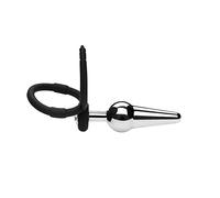 Plug anale Plug anale in metallo con anello in silicone Sex Toys Coppie Anello anale Butt Plug Anus Massager (stile D)