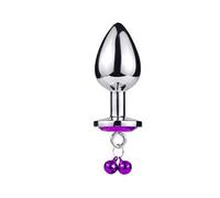 Plug anale Plug anale in metallo con cuore in cristallo con campanelli Buttplug a tocco liscio Palline anali Giocattoli sessuali per uomini Donne Adulti