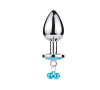 Plug anale Plug anale in metallo con cuore in cristallo con campanelli Buttplug a tocco liscio Palline anali Giocattoli sessuali per uomini Donne Adulti