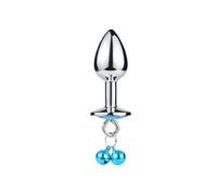 Plug anale Plug anale in metallo con cuore in cristallo con campanelli Buttplug a tocco liscio Palline anali Giocattoli sessuali per uomini Donne Adulti
