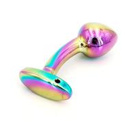 Plug anale Plug anale in metallo Mini Butt Plug a forma rotonda Piccola coda Dildo Masturbatore Massaggiatore Giocattoli sessuali Gay