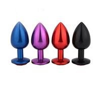 Plug anale Plug anale in metallo Plug anale in metallo colorato Back Court Sex Toys Masturbazione anale Culo Massaggiatore prostatico Prodotti per adulti Nessun vibratore