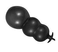 Plug anale Plug anale in silicone gonfiabile con sfera d'acciaio Grande plug anale luminoso Per Man Gay Woman Vagina Prostate Massage